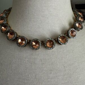 J.crew Glitter and Crystal Brulee Necklace